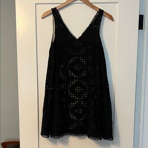 Maeve Black Eyelet Dress